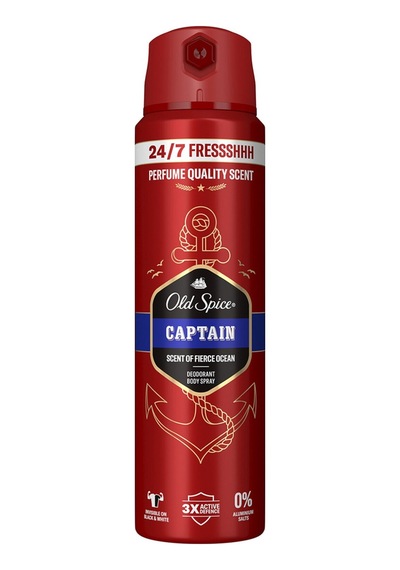 Old Spice Captain Sprey Deodorant 150 Ml - 5 Adet Tarı