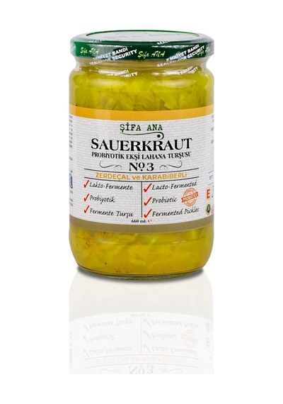 4 Adet Probiyotik Sauerkraut Turşu Çeşitleri 4x660cc