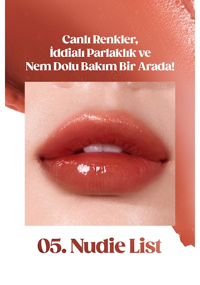 Yoğun Nemlendirme Sunan Vegan Dudak Balmı Perıpera Ink Mood Glowy Balm 5 Nudie List Hip Gray 13576243