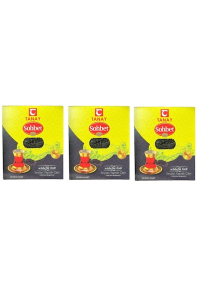 Tanay Sohbet Bergamotlu İthal Seylan Yaprak Çayı 3 x 400 G