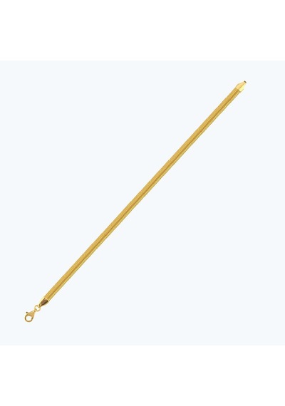 Altınbaş 22 Ayar Altın Balık Sırtı Zincir Bileklik Bzcbl0004-25937-3-415mm Çok Renkli