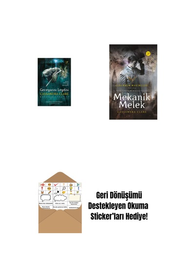 Geceyarısı Leydisi Ciltli + Mekanik Melek Ciltli + Okuma Sticker'ları