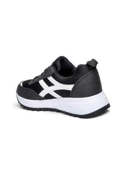 Trender Tempo Zenne 1616 Anorak Siyah - Beyaz Kadın Sneaker Lp03a1616