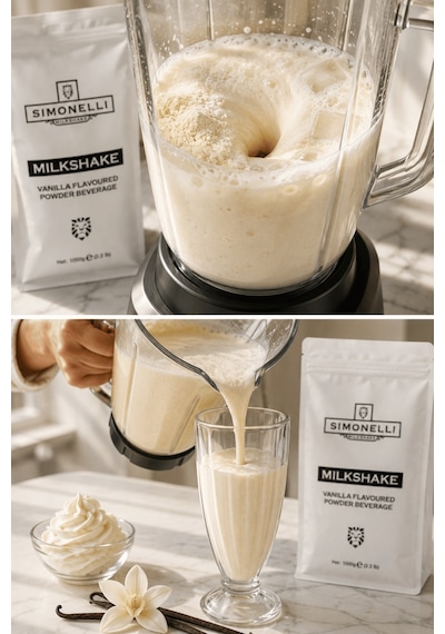 Simonelli Vanilya Aromalı Toz Milkshake Karışımı 1 KG