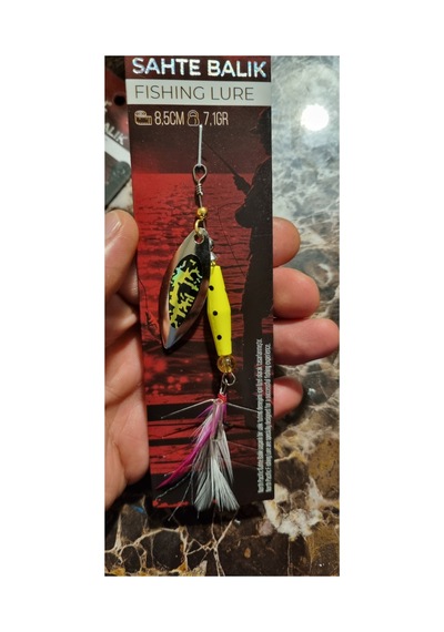 8.5cm 7.1gr Yapay Balık Yemi Sari