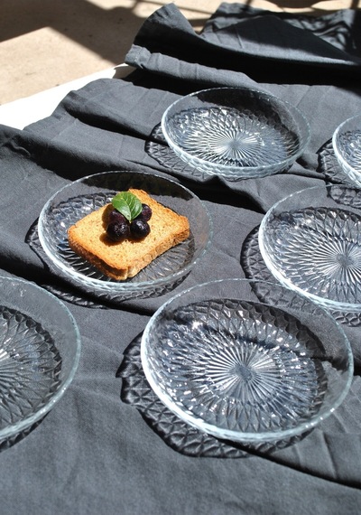 6'lı Cam Kase Mini Kahvaltılık Çerezlik Meze Tabağı 12 Cm İkramlık- Adenya Şeffaf