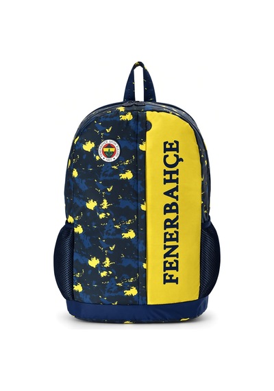 Fenerbahçe Lisanslı Orijinal Kamuflajlı Futbol Takımı Okul Çantası Sırt Çantası 42x37x18 Cm Çok Renkli