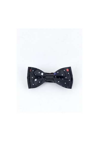 Minipomes Unisex Standart Boy Desenli Çocuk Papyonu Siyah