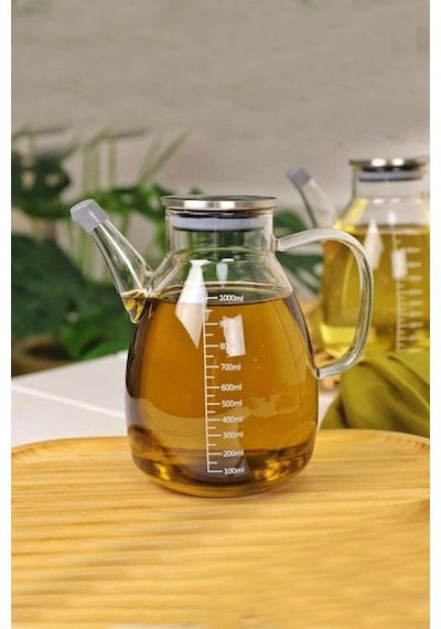 Arow Tess Borosilikat 1 Litre Cam Yağlık