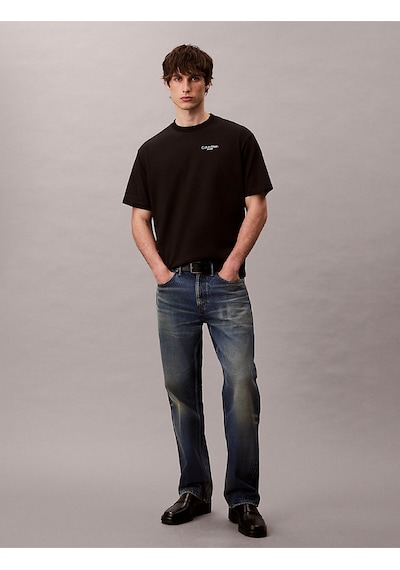Calvin Klein Erkek T Shirt Lv04rd825g Ub1 Siyah Siyah