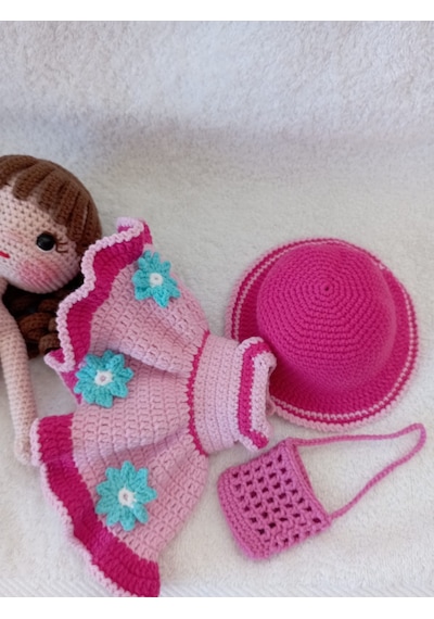 Amigurumi Lina Bebek Çok Renkli