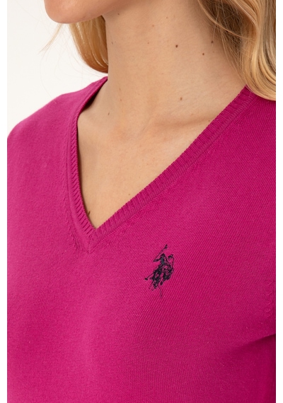 U.S. Polo Assn. U.s. Polo Assn. Kadın Kazak /triko 50313590-vr252 Fusya Melanj
