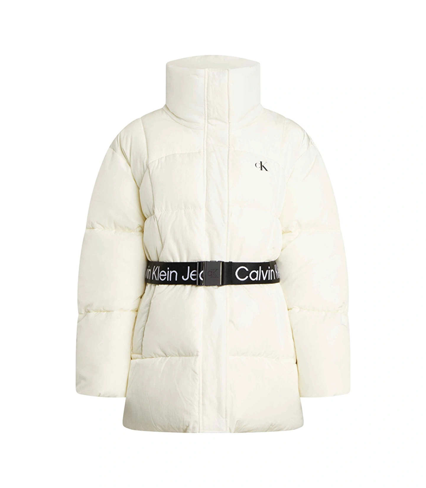 Calvin Klein Kadın Şişme Mont Beyaz
