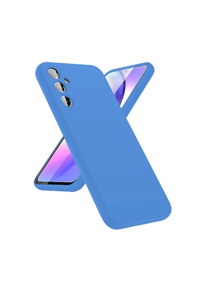Samsung Samsung Uyumlu Galaxy A24 4g Kılıf First Silikon - Mavi