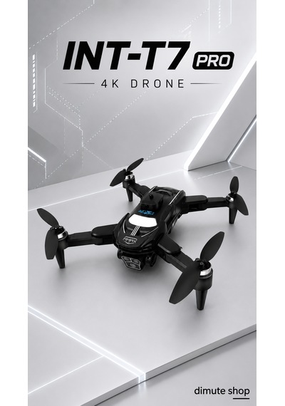 Katlanabilir 4k Kamera Drone Wifi Fpv, 360 Takla, Işık Sensörü Int-t7 Pro