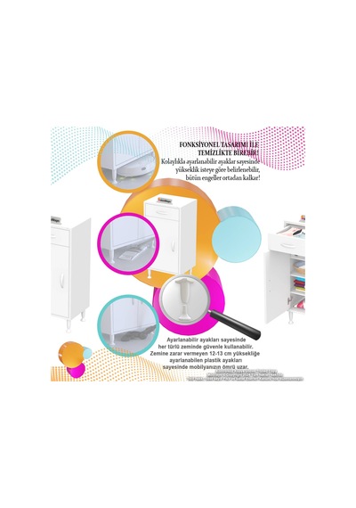 Eliusta Rose 50 Cm Beyaz 1 Çekmeceli Banyo Mutfak Dolabı 4 Bölmeli 3 Raflı Çok Amaçlı Dolap 50x88x32,5 Cm Beyaz Eliusta Rose 50 Cm Beyaz 1 Çekmeceli Banyo Mutfak Dolabı 4 Bölmeli 3 Raflı Çok Amaçlı Dolap 50x88x32,5 Cm Beyaz