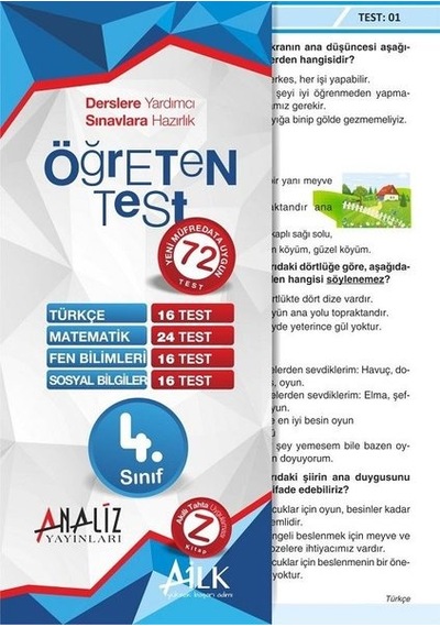 4.Sınıf Öğreten Yaprak Test