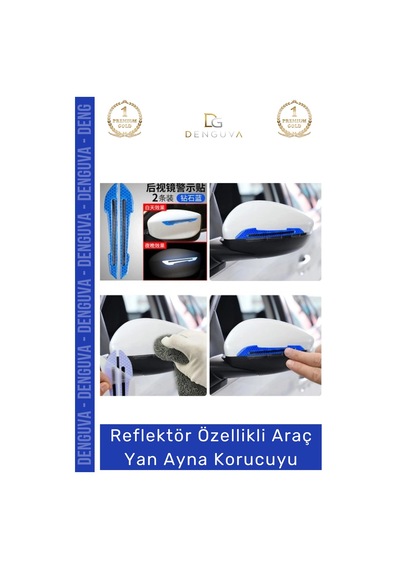 Aynakoruyucu Reflektörlü Yan Ayna Güvenlik Şeridi Darbe Emici Otomobil Dış Ayna Araba Aynası Koruyu