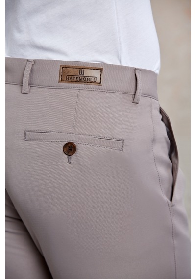 Hatemoğlu A. Gri.d Slim Fit Desenli Yandan Cep Kanvas Pantolon Açık Gri Hatemoğlu A. Gri.d Slim Fit Desenli Yandan Cep Kanvas Pantolon Açık Gri