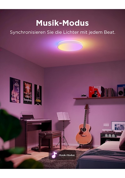 Govee Tavan Lambası Rgbıc 48,5w, Akıllı Led Tavan Işığı 4300lm Matter, Alexa Ve Google Assistant İle Uyumlu, Tavan Lambası Led Ø38cm Lamba Oturma Odası Yatak Odası İçin Arkadan Aydınlatmalı Kısılabilir Siyah Govee Tavan Lambası Rgbıc 48,5w, Akıllı Led Tavan Işığı 4300lm Matter, Alexa Ve Google Assistant İle Uyumlu, Tavan Lambası Led Ø38cm Lamba Oturma Odası Yatak Odası İçin Arkadan Aydınlatmalı Kısılabilir Siyah