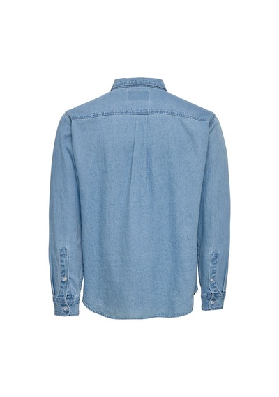 ONLY & SONS Onsorson Regular Yfm Dnm Shırt Noos Erkek Mavi Gömlek - 22036600