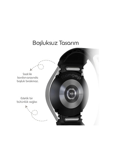 Rongep Yeni Bağlantı Loop 20mm Kordon İle Uyumlu Watch 7/6/5/4 Serisi İç Sku: Smg8690010079138