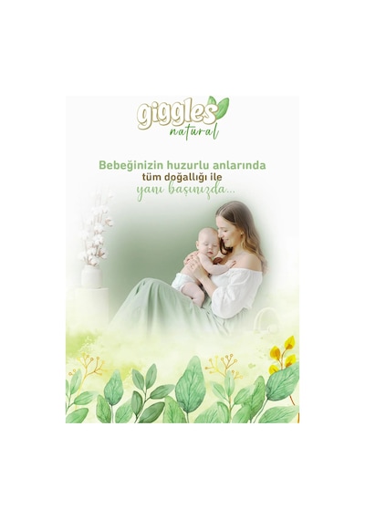 Giggles Natural 5 Numara Juniour Pamuklu Bebek Bezi 42 Adet