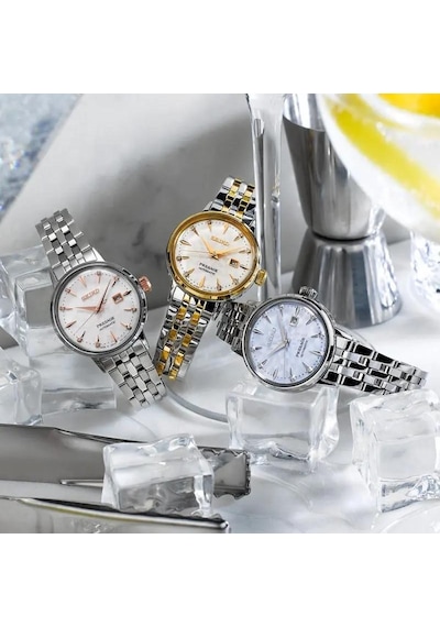 Seiko Presage Sre007j Pırlantalı Otomatik Kadın Kol Saati Metalik
