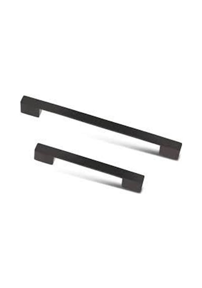 Atsız-Aksesuar 9 Adet 96 Mm - 128 Mm Siyah Köprü Kulp Kulp Ve Vidalar Dahil