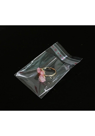 10x25cm 100 Adet Kurabiye Şeker Parti Baby Shower Doğum Hediyelik Kendinden Yapışkanlı Jelatin Bantlı Poşet