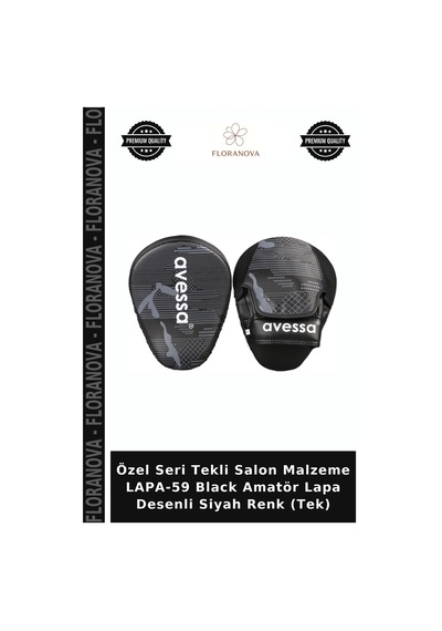 Özel Seri Tekli Salon Malzeme Lapa-59 Black Amatör Lapa Desenli Siyah Renk Tek