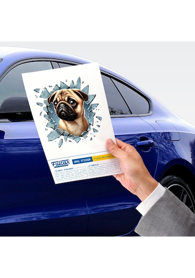 Fulcar French Bulldog Araç Stickerı Cn