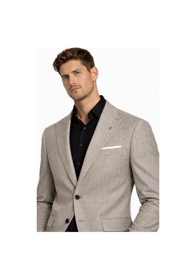 Suitmen Erkek Silim Fit Yelekli Çift Yırtmaçlı Takım Elbise Bgl-st05329 Bej