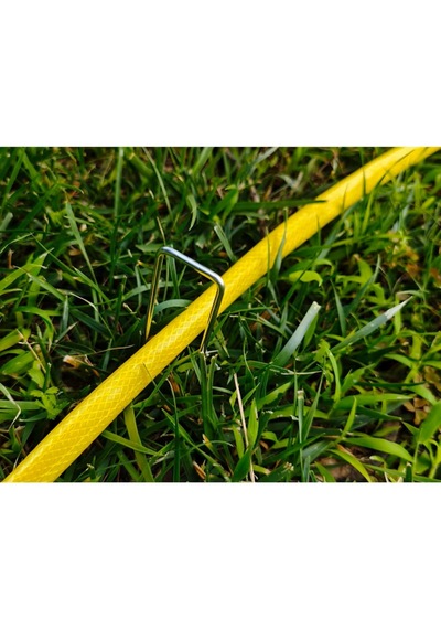 Crea.eco U-tipi Çadır Kazığı , Bahçe Örtüsü Sabitleme Kazığı 15 Cm 20 Ad 4 Mm Kalın Galvanizli Paslanmaz Tel Açık Gri