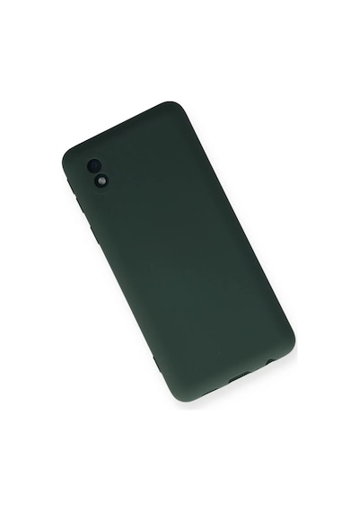 Samsung Uyumlu Galaxy A01 Core Kılıf Nano İçi Kadife Silikon - Koyu Yeşil -