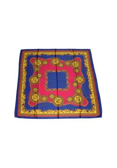 Tikitonki Geometrik Desenli Karışık Renkli Eşarp - 90x90cm Karışık Karışık