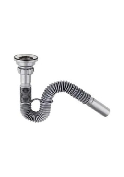 Lavabo Paslanmaz Evye Sifonu Lüx Körüklü Donau 32 Mm