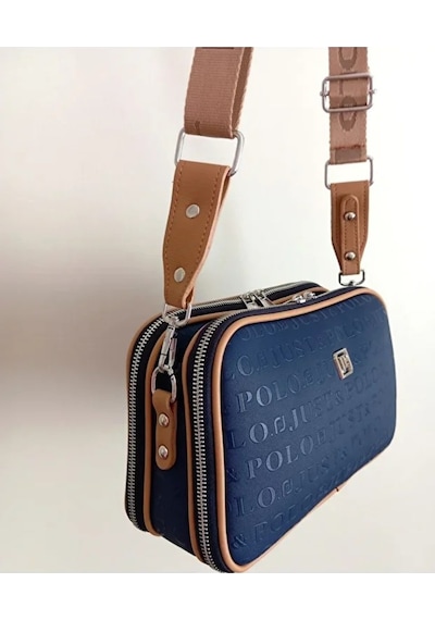 Just Polo Kadın 3d Baskılı Ayarlanabilir Askılı Şık Omuz Çantası Ebat: 16 X 26 Cm Lacivert - Taba 53766510
