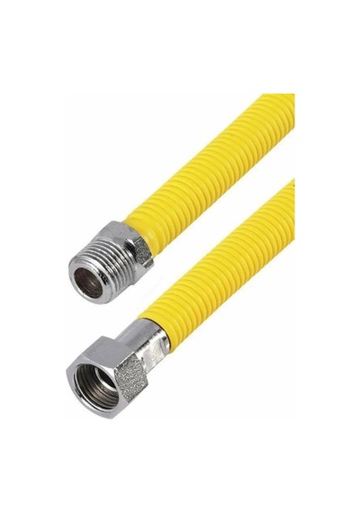 Paslanmaz Çelik Doğalgaz Bağlantı Flexi Hortumu, Kombi Ve Şofben Uyumlu, Tse 13890 Belgeli, 60 Cm, 3/4 İnç Dn20