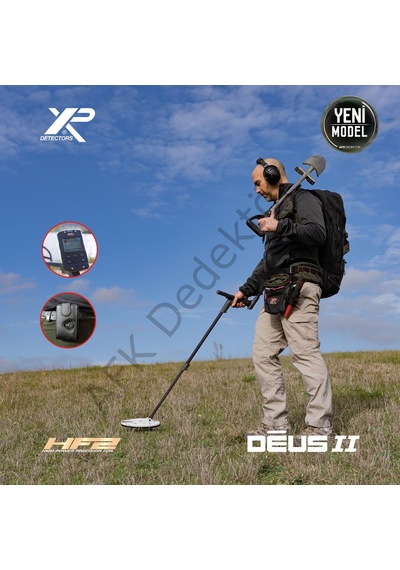 Xp Deus 2 Rc Metal Dedektörü 24x13 Cm Hf2 Başlık + Wsa2xl St Kablosuz Kulaklık Altın Arama