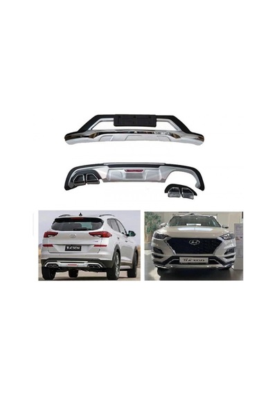 Hyundaı Tucson 2019 Ön ve Arka Tampon Koruma Difüzör