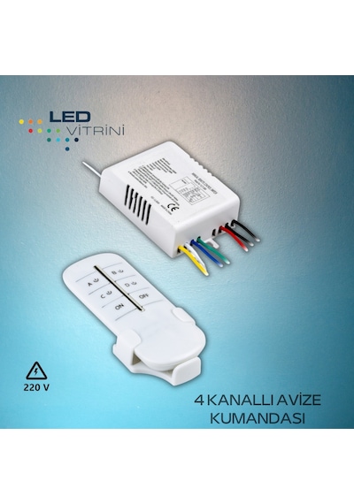 4 Kanallı Avize Kumandası