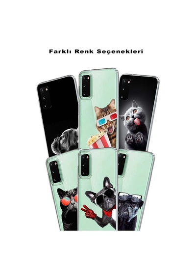 Huawei P20 Pro İle Uyumlu 1mm Slim Fit Köpek 3 050f Baskılı Şeffaf Kılıf