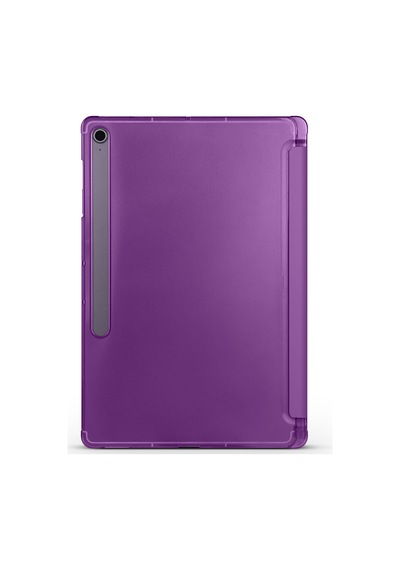 Galaxy Uyumlu  Tab S10 Fe Plus Frm Smart Cover Kalem Bölmeli Standlı 1-1 Kılıf - Pembe Arka Kapak
