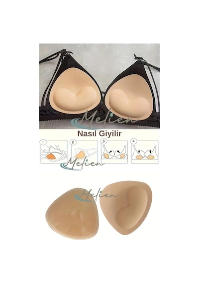 Ten Yapışkanlı Ekstra Push Up Mayo Abiye Elbise Sütyen Gelinlik Göğüs Dolgunlaştırıcı Kaldırıcı Pedi