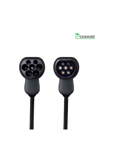 Coswatt Elektrikli Araç Tip-2 Şarj Kablosu 22 kW-32A-5M-380V AC
