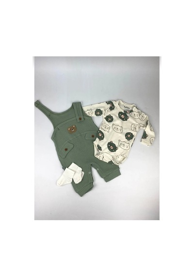 Uğur Bebe Ayı Desenli Erkek Bebek Tulum 3 Lü Tulum Seti Zıbın Tulum Çorap 3-6-9 Ay Bebek Kıyafeti Yeşil Renk Yeşil Yeşil Uğur Bebe Ayı Desenli Erkek Bebek Tulum 3 Lü Tulum Seti Zıbın Tulum Çorap 3-6-9 Ay Bebek Kıyafeti Yeşil Renk Yeşil Yeşil