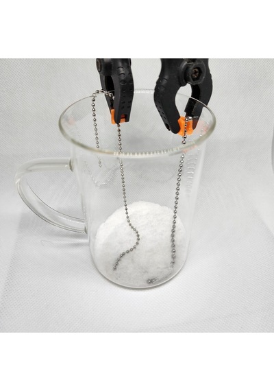 3mm Paslanmaz Çelik Top Boncuk Kolye Zincir 70 Cm Orta Uzunluk Unisex Gümüş