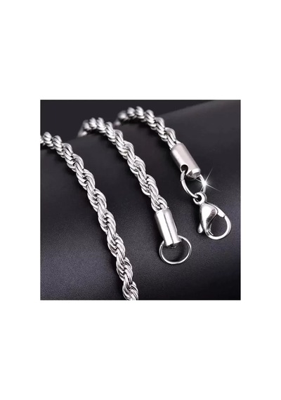 Kolye 925 Ayar Gümüş Burgu Zincir Unisex Diğer