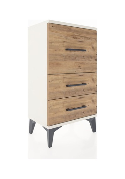 Arges Komodin Tek Raflı 2 Çekmeceli 44x30x80 Aytaşı-çam Aytaşı